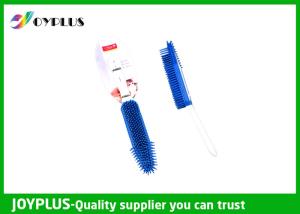 China Personalized Rubber Pet Brush For Short Hair Dog Comfortable Easy Operation factory