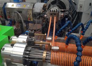 China Soft PVC Plastic Pipe Extrusion Line SPIRAL Reinforced Suction Hose Making factory