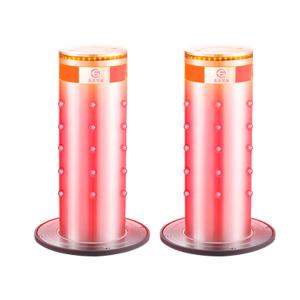China 4 Navigation Rod Automatic Rising Bollards Stroke 600mm 6k Mirror Tube Solar Led Bollard factory
