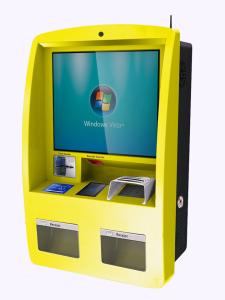 China Self Service Wall Mounted Kiosk Anti Vandalism Durable Rugged Steel Frame factory