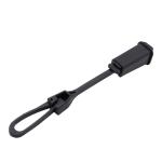 FTTH Plastic Drop Wire Clamp Black Cable Installation Kits For 2*3mm 2*5mm Cable