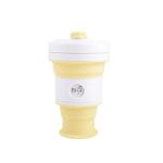 550ml 18oz Collapsible Silicone Coffee Cup Silicone Household Products White