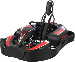 China 4130CrMo Steel Frame Kids Battery Powered Go Kart 75km/h With Remote Control factory