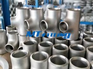 China Stainless Steel WP304L / 316L Butt Welded Flanges Pipe Fittings ASTM A815 Reducing Tee factory