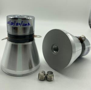 China 80mm Ultrasonic Piezoelectric Transducer 25/50/80/120k Four Frequency factory