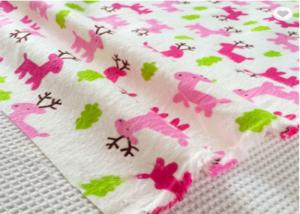 China Cute Plain Dyed Printed SGS Cotton Flannel Cloth For Children factory