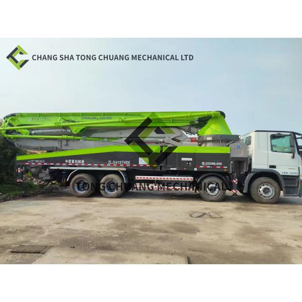 In 2014 Zoomlion Mercedes Benz Chassis Concrete Pump Truck 52 Meters 6 Cylinder 6 Rod