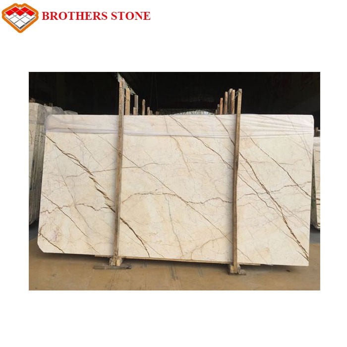 China Sofitel gold marble with low price cream beige marble tile factory