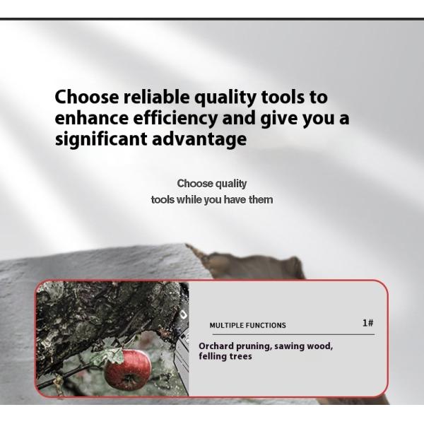 BobenMultifunctional Hand Saw Electric Chain Saw Garden Logging Outdoor Pruning Single Handle Saw Handheld Rechargeable