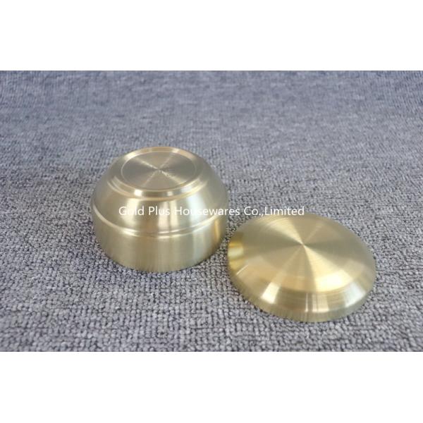 Family dinner sustainable custom soup bowl hight quality metal steel creative kitchen serving salad bowl with lid