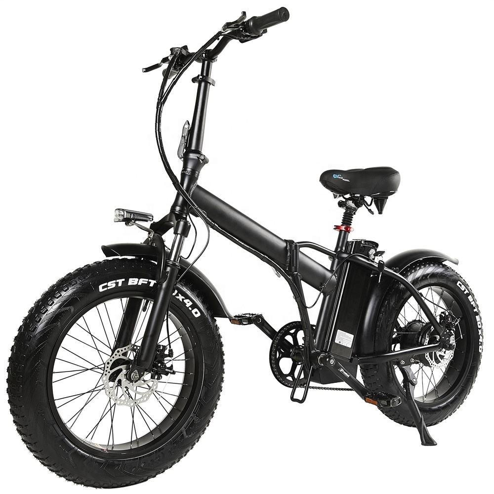 Electric City Bike Electric Folding Bike 20 Inch Fat Tire Ebike 7 Speed 48V 500W Electric Bike For Adults