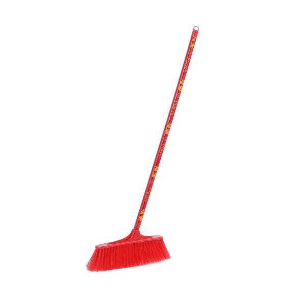 China 45cm Cleaning Tools Plastic Soft Broom With Wooden Handle factory