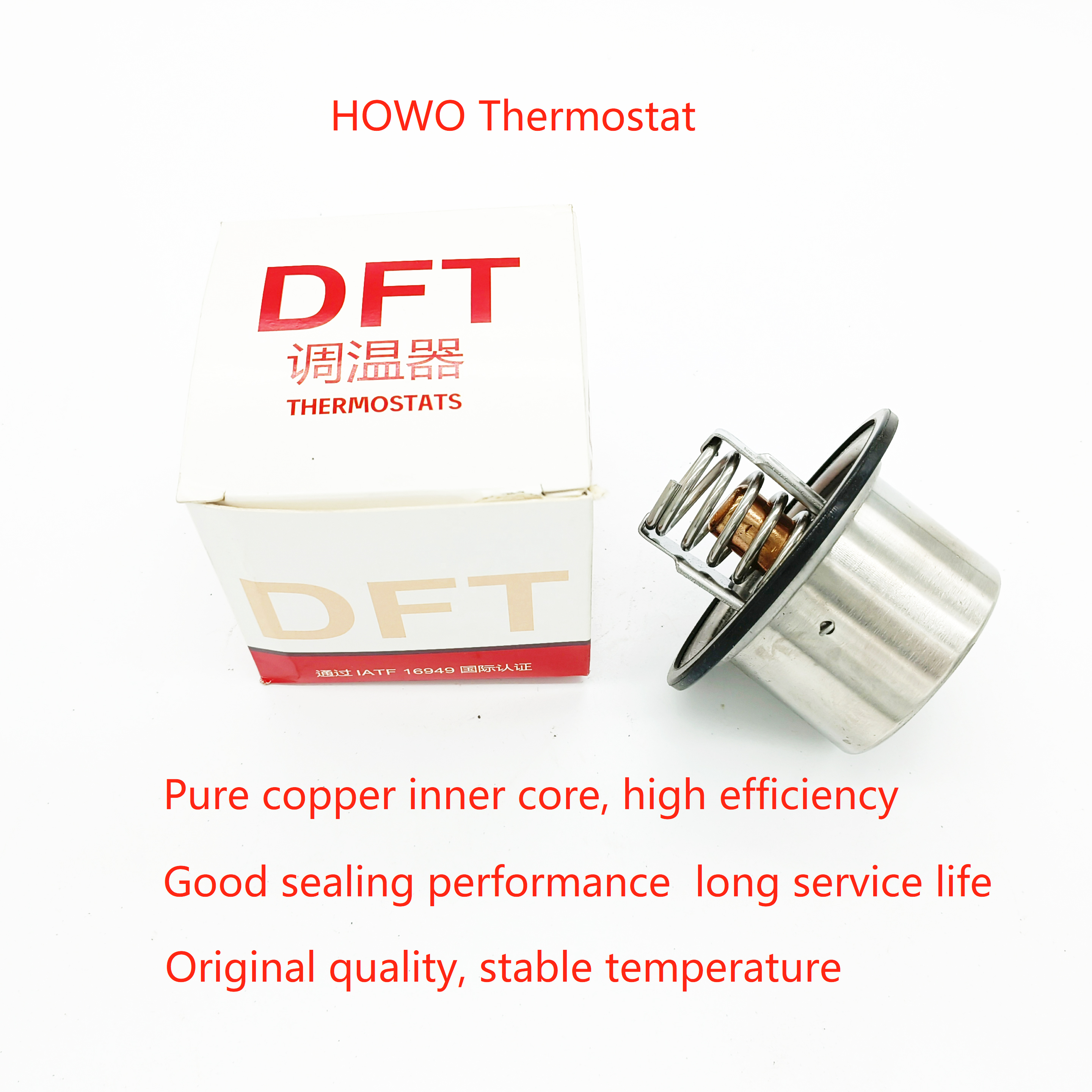 VG1047060003 71 80 degree Thermostat for SINOTRUK HOWO STR A7 T5G T7H TX C7H truck engine Car Fitment SINOTRUK CNHTC 2005