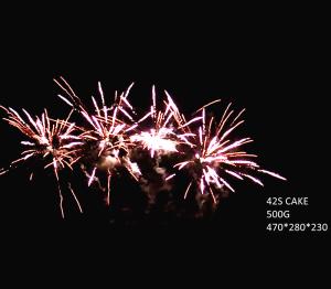 China 42 Shots Consumer Cake Fireworks From Liuyang Professional Fireworks Supplier Custom Fire Works factory
