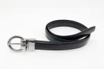 Genuine Leather Womens Decorative Belts , Womens Black Leather Jeans Belt