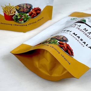 Custom Printed Stand-Up Ziplock Pouch For Food Packaging For Snack Candy Powder