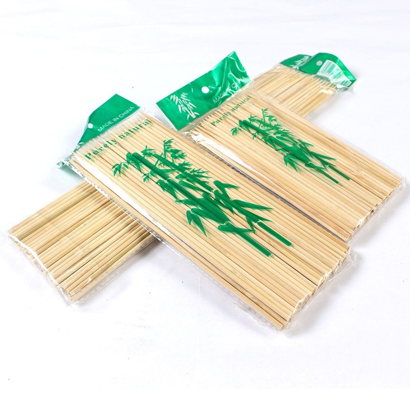 15-50cm Disposable BBQ Skewers A AB Grade Round Bamboo Sticks