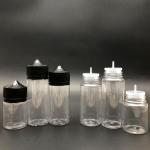 80ml Clear Childproof liquid dropper bottles with Custom Logo