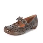 S428Spring And Summer Flowers Hollow Sweet Temperament Leather Handmade Women'S