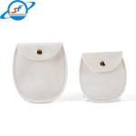 Velvet Button Oval Jewelry Storage Pouches Necklace Pouch Bag 80*85mm
