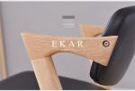 For Home Hotel Furniture Black Leather Wooden Wood Chair Restaurant Dining