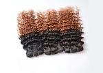 Ombre Virgin Brazilian Hair Deep Wave Two Tone Ombre Hair Extensions 1b/30