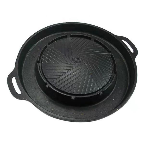 Korean Style Square Stovetop Grill Pan Aluminum Non Stick Smokeless Barbecue