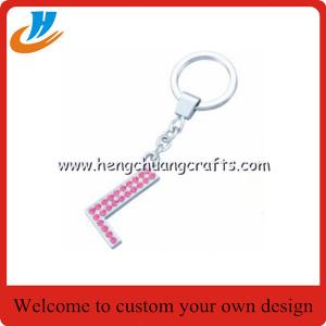 China Custom personalised cool keyrings/keychain with name with your own design factory