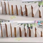 Apartment Skirting Primed Wood Boards MDF Substrate Moisture Proof