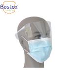 Anti Fog Plastic Shied 17.5*9.5cm Disposable Earloop Mask
