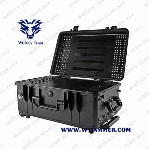 300W Military Waterproof Outdoor Bomb Jammer GSM WIFI 4G Cell Phone Signal