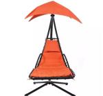 Customized Color Hanging Curved Steel Chaise Lounger Chair for Outdoor Swing