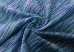 240GSM 92 Percent Polyester 8 Percent Spandex Weft Knitting Blue Green