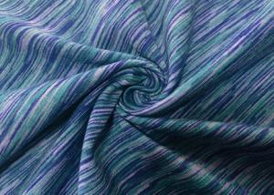 China 240GSM 92 Percent Polyester 8 Percent Spandex Weft Knitting Blue Green factory