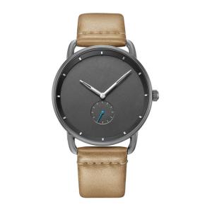 China Luxury Mens Quartz Watch , 5 ATM Waterproof Business Leather Band Watch factory