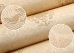 Soundproof Yellow PVC European Style Wallpaper Washable for Study Room / Non