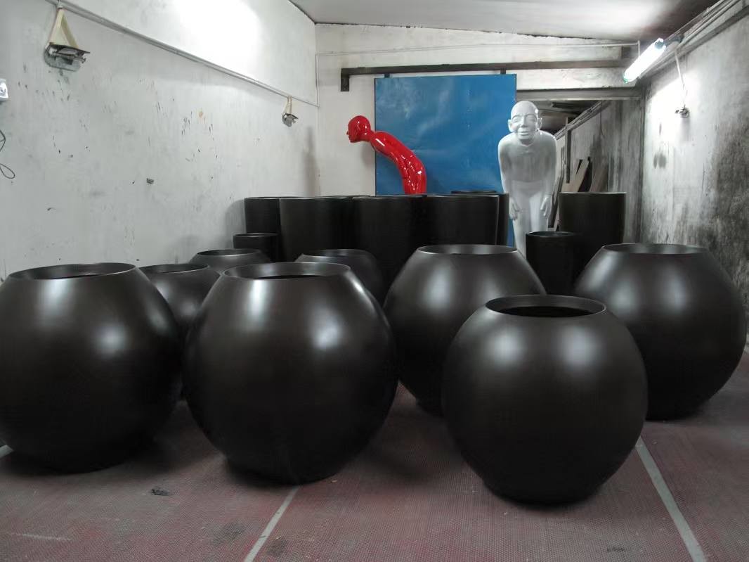 Factory Supplier Top Sale Fiberglass Planters Resin Fiberglass Flower Pots For Garden Decor