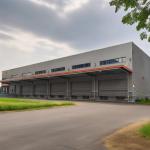 Industrial Steel Structure Warehouse Construction , Prefab Metal Warehouse