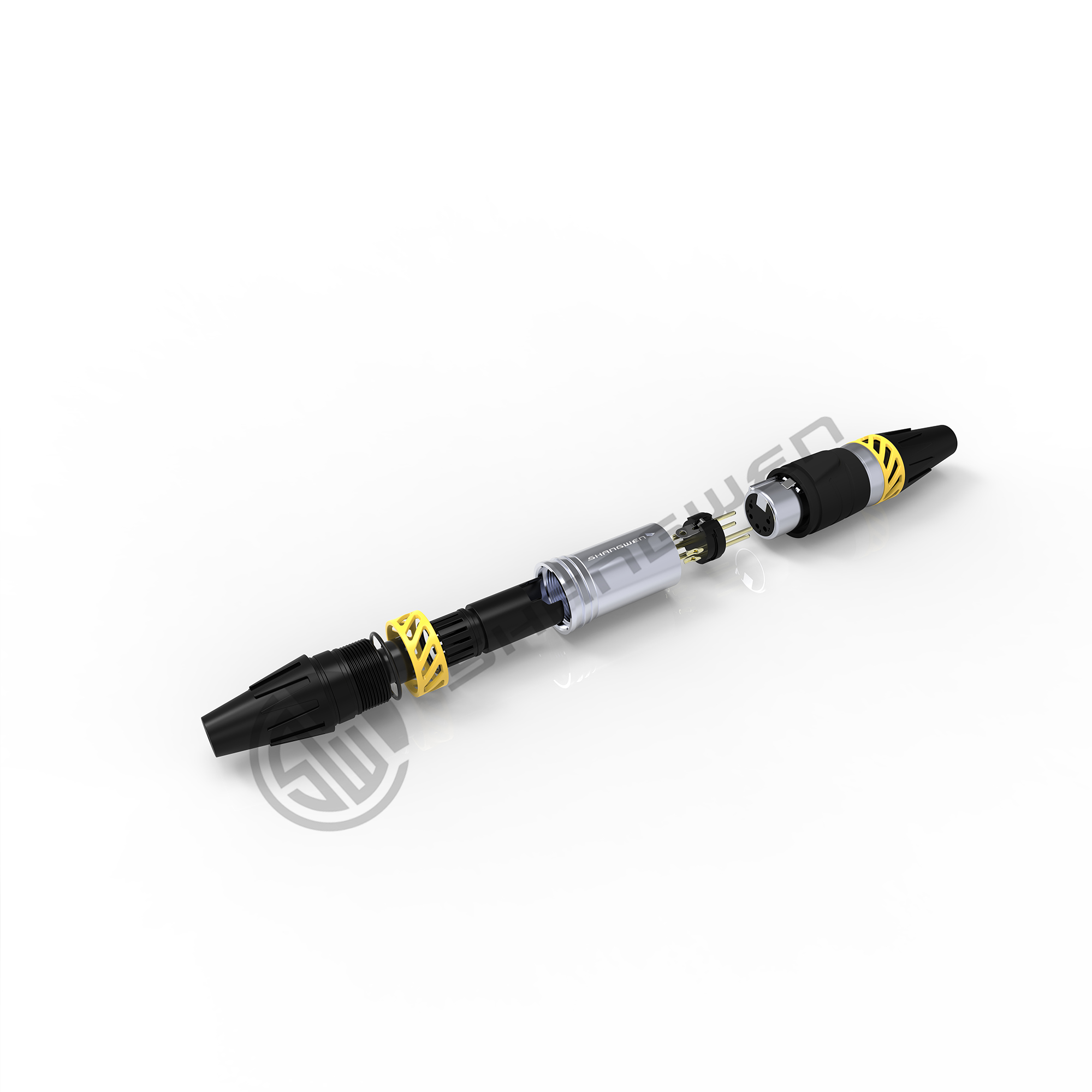Waterproof 5 Pin XLR Connector IP65 Male Female Socket Connector