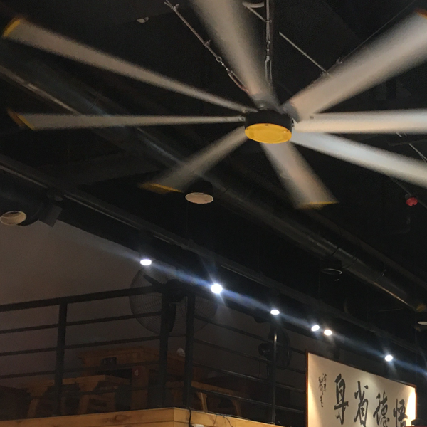 2.4m Industrial Brushless Electric Ventilation Fan for Warehouse Outer Rotor HVLS Fan