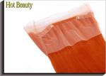Smooth And Soft Human Hair Lace Closure Orange Color Medium Cap Size