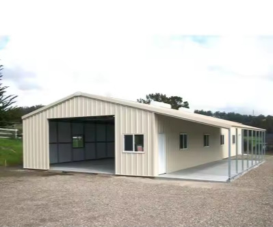 Metal Prefab Structure Sheds Steel Warehouse Building With Wall Cladding Options