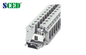 China Terminal Width 15.2mm Din Rail Terminals Blocks Grey 800V 150A 50mm2 factory