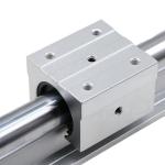 Chrome SBR16LUU 16mm Linear Bearing Block , Aluminum Sbr16uu Bearing Blocks
