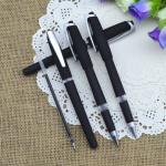 Gel pen,Promotional gel-ink pen with cap,black rubber gel-ink pen with eraser