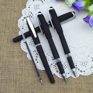 China Gel pen,Promotional gel-ink pen with cap,black rubber gel-ink pen with eraser factory