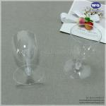 4oz/6oz Clear Plastic Red Wine Glasses , Durable Disposable Plastic Drink