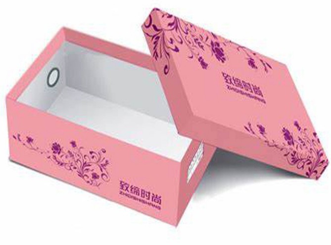 pink lid and base shoe box custom paper shoe box luxury rigid shoe box