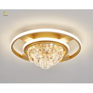 JYLIGHTING Living Room Rectangular Crystal Lamp Simple Modern Bedroom LED Dining