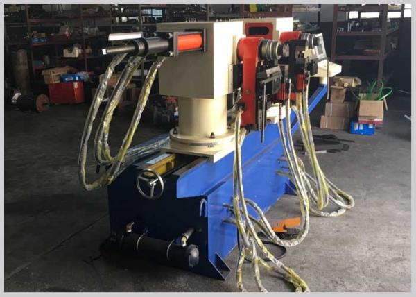 Hydraulic Double Head Pipe Bending Machine 220v / 380v 5.5kw Max Bending Radius